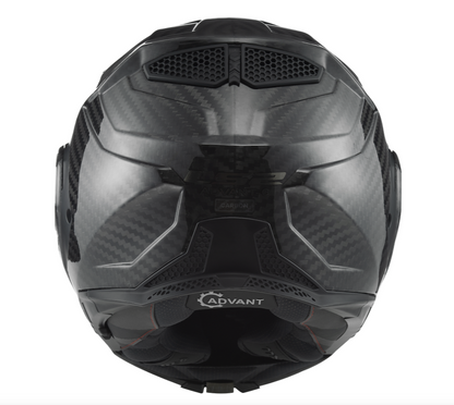 LS2 ADVANT X CARBON SOLID MODULAR HELMET W/SUNSHIELD
