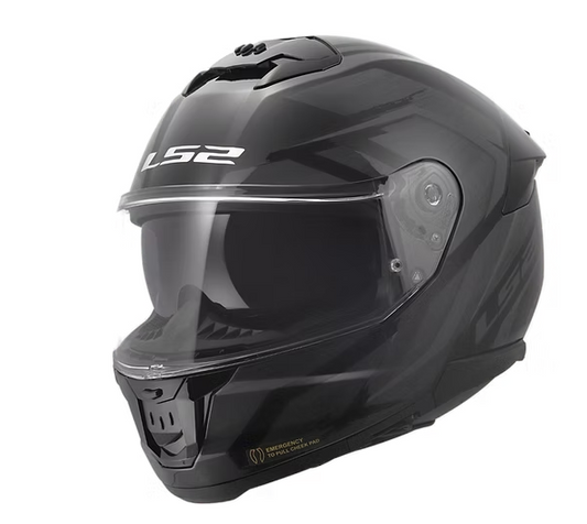 LS2 STREAM II FURY FULL FACE MOTORCYCLE HELMET W/SUNSHIELD