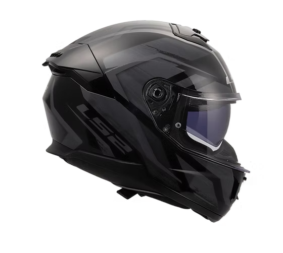 LS2 STREAM II FURY FULL FACE MOTORCYCLE HELMET W/SUNSHIELD