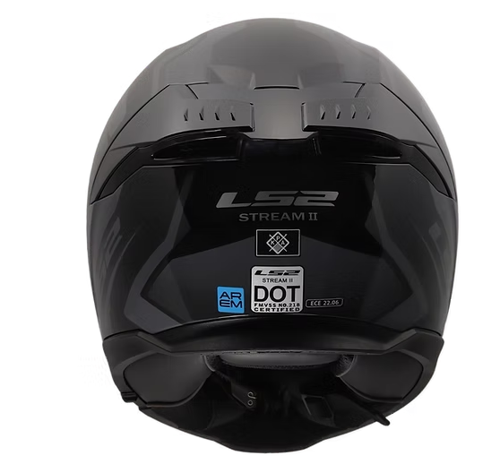 LS2 STREAM II FURY FULL FACE MOTORCYCLE HELMET W/SUNSHIELD