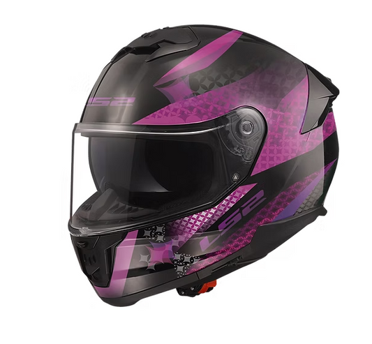 LS2 STREAM II LUX FULL FACE MOTORCYCLE HELMET W/SUNSHIELD