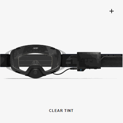 509 Aviator 2.0 Ignite S1 Goggle with Clear Tint, featuring wire-free lens and integrated fan for fog-free vision.