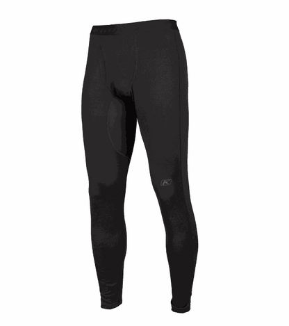 KLIM Aggressor Pant 2.0 black base layer for outdoor activities, moisture-wicking, breathable, anti-microbial design.