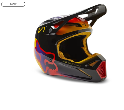 FOX RACING V1 TOXSYK HELMETDETAILS:
THE NEW STANDARD
The V1 Toxsyk Helmet delivers an array of elevated features to improve rider safety, fit and comfort, making it one of the most competitiveHelmets