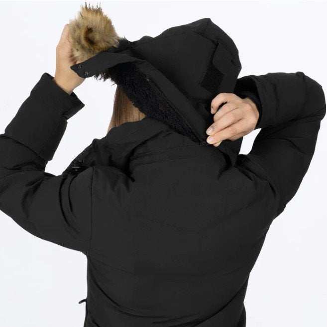 FXR RACING Women's Sage Jacket 24 with detachable fur hood.