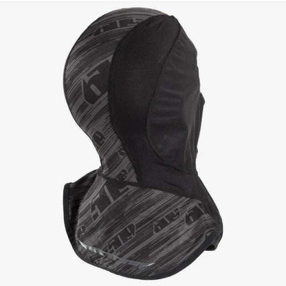 Midweight balaclava with windproof panels, laser cut eyeport, and mouth vent for helmet use.