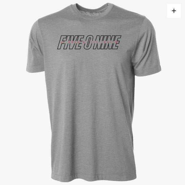 Gray 509 Dry Origin Tech Tee with moisture-wicking fabric and "FIVE O NINE" text on the chest.