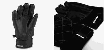 509 Youth Rocco Insulated Gloves with leather palm and snow-blocking gauntlets.