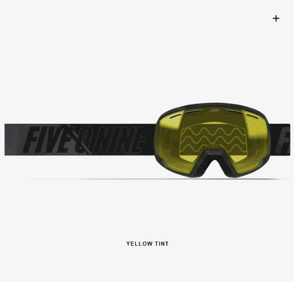509 Ripper 2.0 Youth Goggle with yellow tint lens, featuring anti-fog, scratch-resistant technology, and adjustable strap.