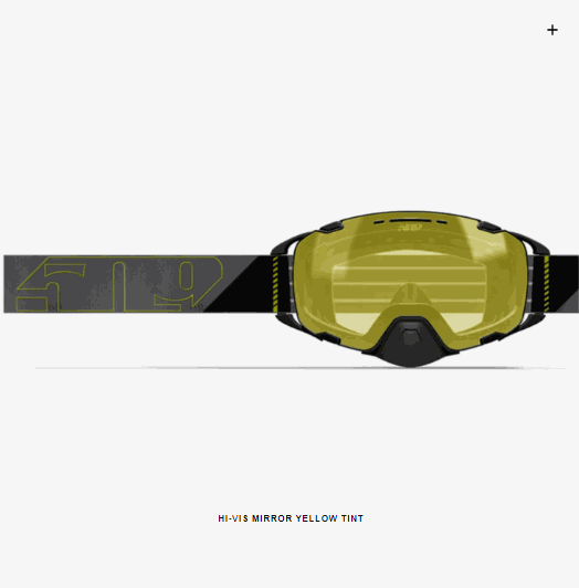 509 Aviator 2.0 Goggle with Hi-Vis Mirror Yellow Tint, featuring advanced optics and 5MAG lens change system.