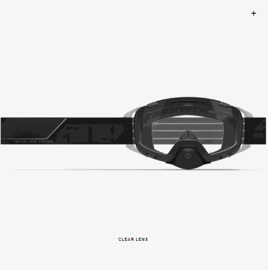 509 Aviator 2.0 Goggle with clear lens, featuring magnetic lens change system and over-glasses compatibility for snowmobiling.