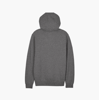 Gray Fox x Honda Pullover Hoodie, heavyweight fleece, rear view.