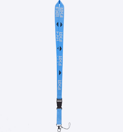 Blue FXR RACING Lanyard 24 with secure clip and durable fabric for keys or ID