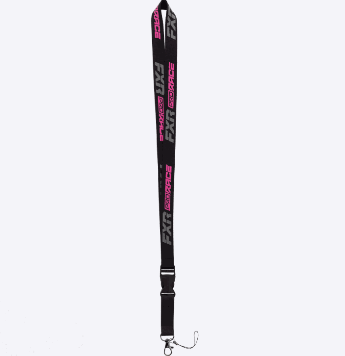 FXR RACING Lanyard 24 black and pink durable motorsport key holder accessory