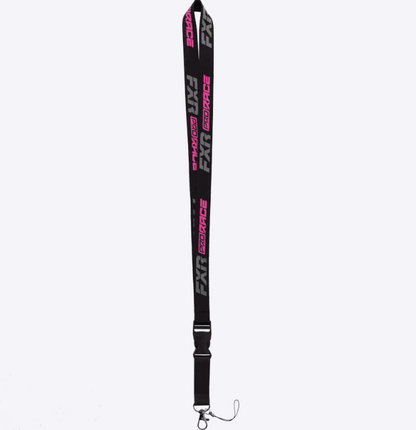 FXR RACING Lanyard 24 black and pink durable motorsport key holder accessory