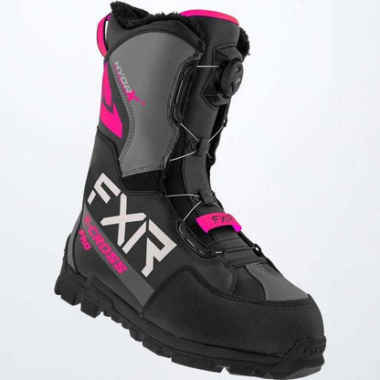 FXR RACING X-Cross Pro Boa Boot 22 with BOA lace system and HydrX membrane.