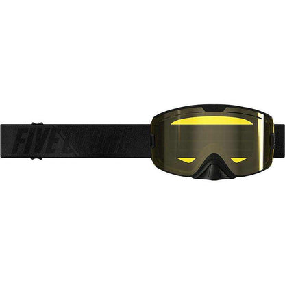 509 Kingpin Goggle with yellow tint lens and black strap, featuring quick-change lens technology and premium anti-fog protection.