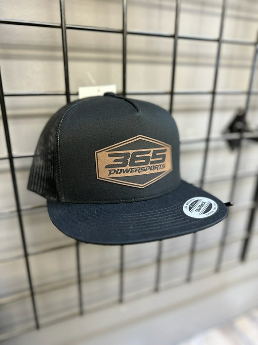 365 Powersports 5 Panel Classic Trucker - Leather Patch Hats
