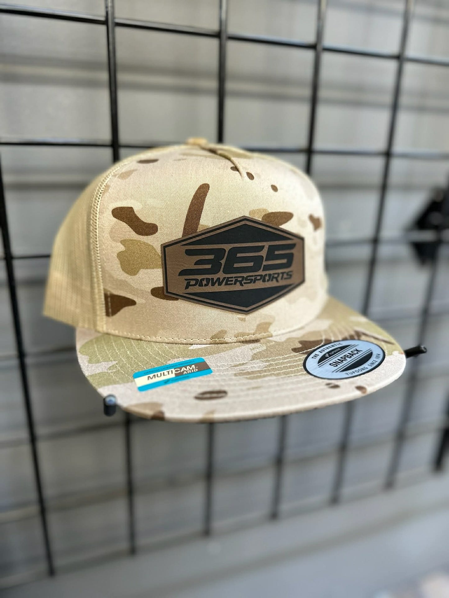 365 Powersports 5 Panel Classic Trucker - Leather Patch Hats