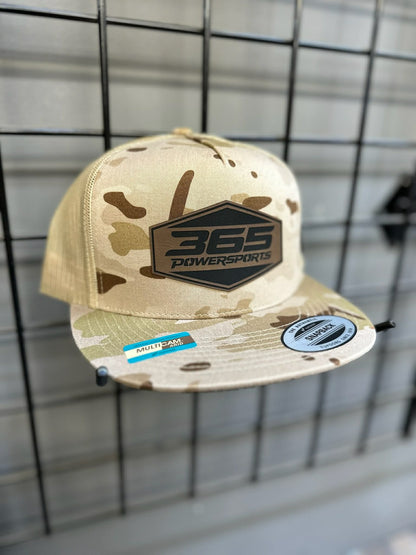 365 Powersports 5 Panel Classic Trucker - Leather Patch Hats