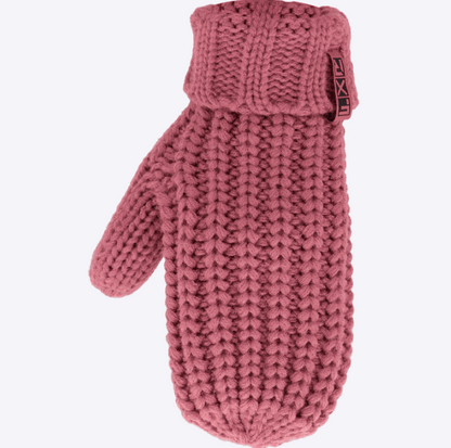 FXR RACING Sonic Mitt 25 with chunky knit and microfleece lining for warmth.