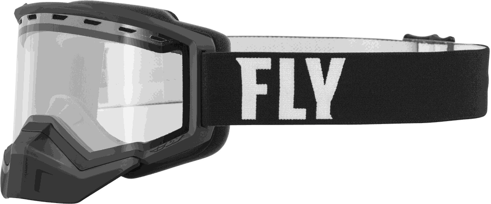 Fly Racing Focus Snow Goggle with anti-scratch lens and adjustable strap.
