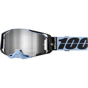 100% Armega Goggle with ultra HD lens and quick-release system for enhanced optical clarity and durability.