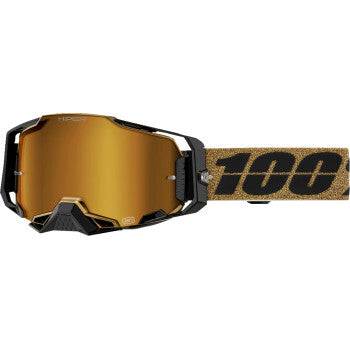 100% Armega Goggle with ULTRA HD lens for optimal clarity and durability.