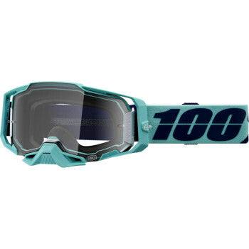 100% Armega Goggle with ULTRA HD lens and wide strap for enhanced grip.