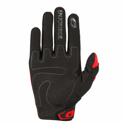 O'NEAL YOUTH ELEMENT racewear glove with vented mesh, TPR protection, adjustable wrist, and ergonomic palm padding