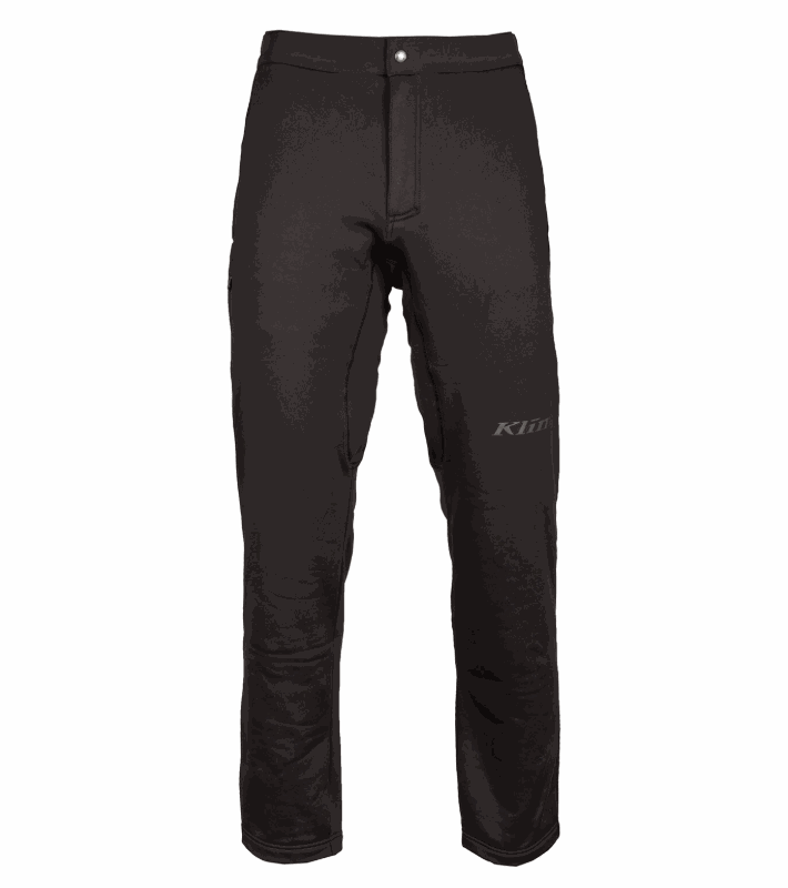 KLIM INFERNO PANT black mid layer fleece snow pants with stretch and reflective details