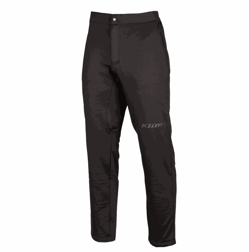 KLIM INFERNO PANT black mid-layer fleece pants with stretch and reflective details