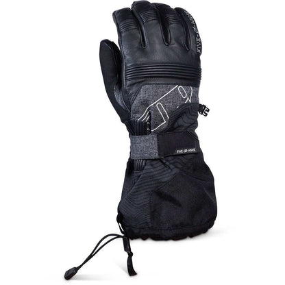 Black 509 Range Insulated Gloves with top grain goat leather palm, Thinsulate insulation, and extended gauntlet cuff with Speed Cinch closure
